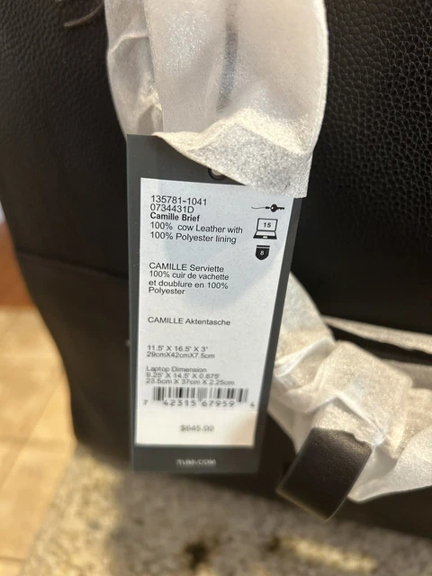 Tumi Camille Briefcase Laptop bag (Black) #1357811041 - NEW with tags