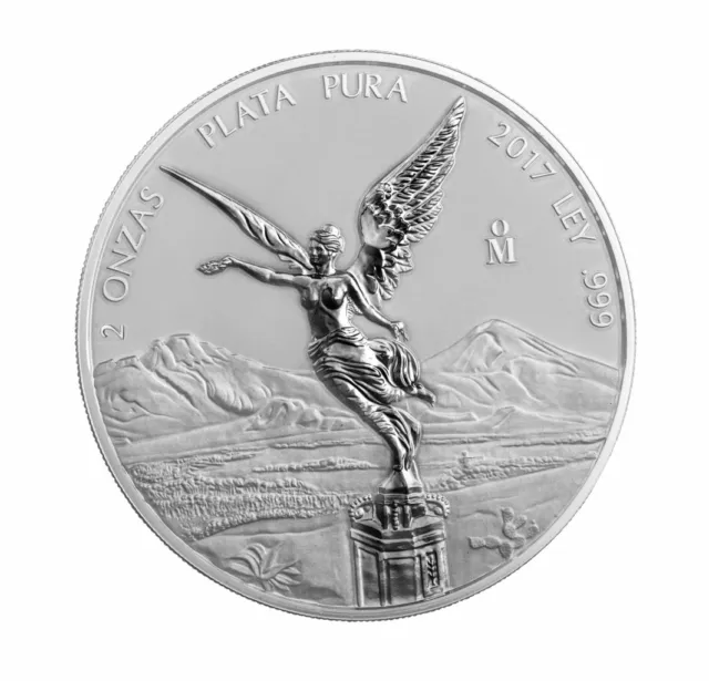 2 Unzen oz Silber Silver Reverse Proof Libertad Siegesgöttin Mexico Mexiko 2017