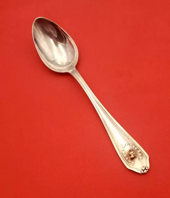 Roden Bros Canada Sterling Coffee Spoon with Genuine Gold Nugget     13205