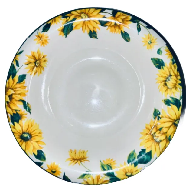VINTAGE THOMPSON POTTERY "SUNFLOWER” Coupe Cereal / Soup Bowl