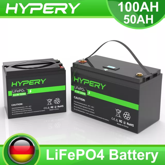 LiFePO4 20Ah 30Ah 50Ah 100Ah Batería Litio BMS Batería Solar para Autocaravana Barco