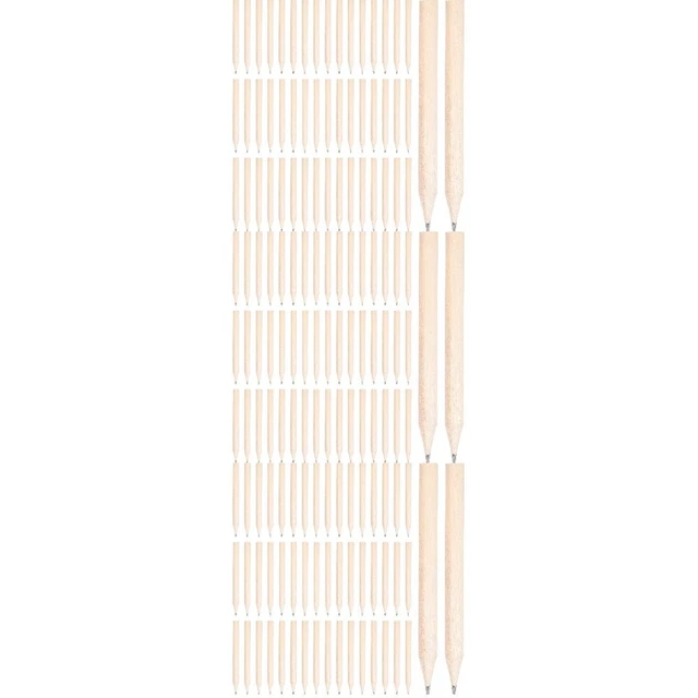 150 pz penne corte penne di legno bambini scrivono penne mini penne