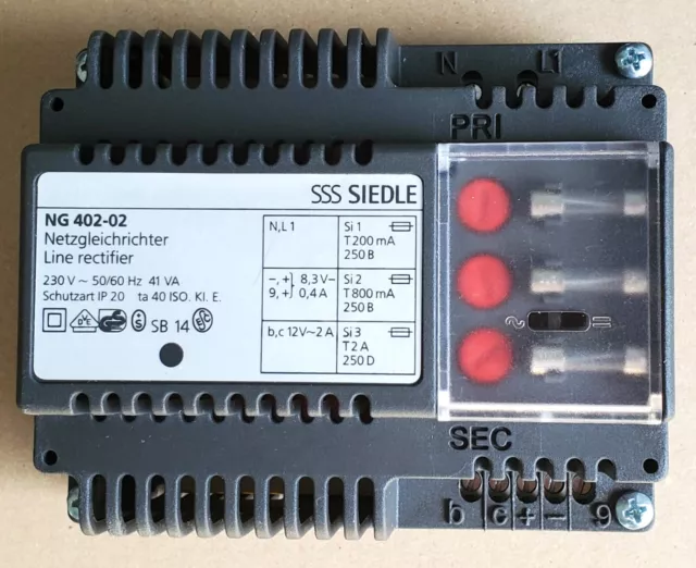 Siedle Netzgerät / Netzgleichrichter für Sprechanlagen NG 402-02, geprüft