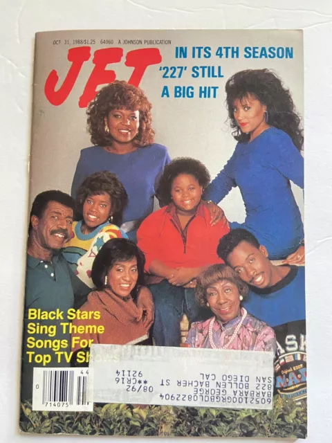 Vintage Jet Magazine Oct 31, 1988 In Its 4th Season ‘227’ Still Big Hit