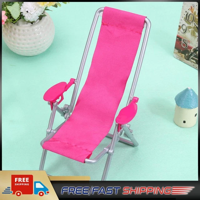 Plastic Model Beach Chair Safe Mini Model Furniture Leisure Chair for Doll House