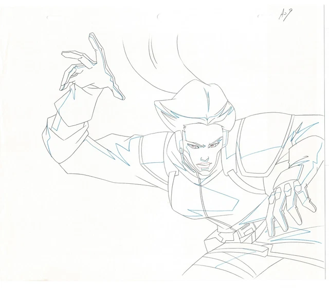 G.I. JOE RESOLUTE Scarlett Production Animation Cel Drawing 2009 B31