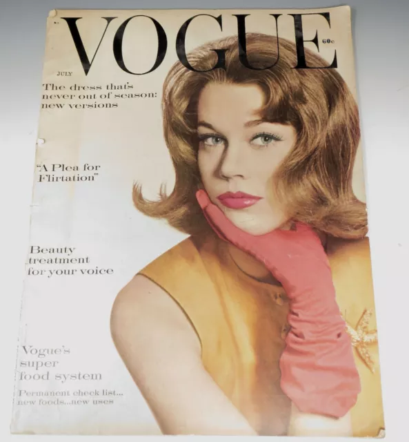 VTG Magazine VOGUE July 1959 Cecil Beaton, Ilka Chase, Puerto Rico, Fonda Novak