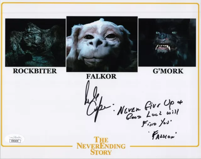 Photo authentique signée ALAN OPPENHEIMER « HISTOIRE SANS FIN ~FALKOR » 8x10 JSA COA