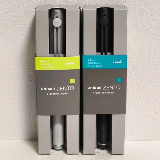 Stylo Roller Uni-ball ZENTO Signature Noir Métallisé 0,5 Mm - Neuf, Origine Japon