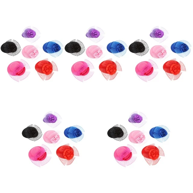 30 pcs Clothing Decor Tiny Hats Small Hats DIY Tea Hat