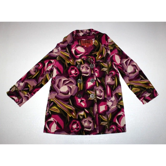 MISSONI for TARGET Girls Velvet Floral Jacket Coat Size S