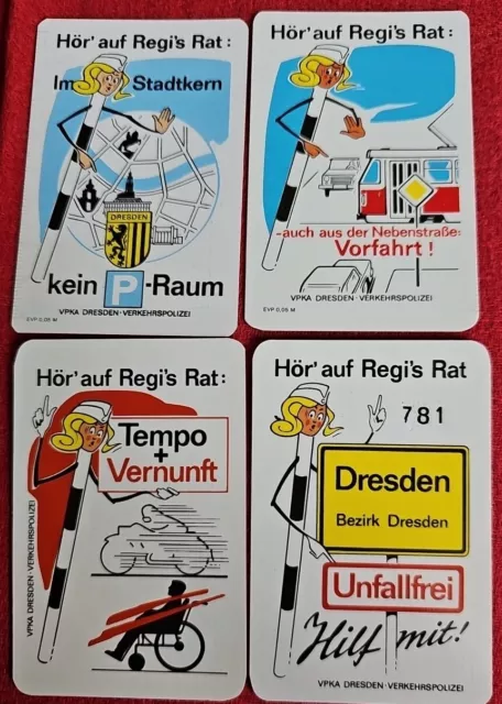 4 DDR-Taschenkalender Verkehrspolizei Dresden