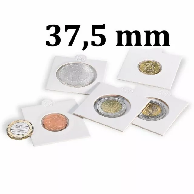 Etui numismatique blanc Matrix pour monnaies jusqu'à 37,5 mm.