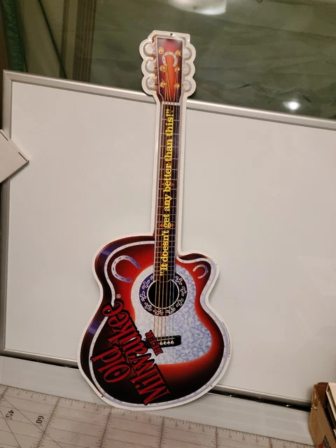 Old Milwaukee Beer Tin Metal Guitar Sign "It doesn't get any better than this!" Old Milwaukee Beer Tin Metal Guitar Sign "It doesn't get any better than this!"