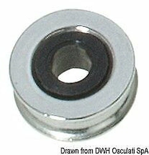 Poulie Inoxydable MM 16 Pour Bouts de Harnais 5/2,5 MM Marque Osculati 55.247.01