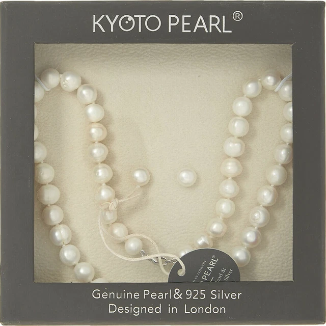 Kyoto pearl necklace shop and earring set