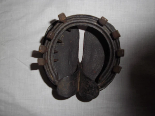 Ancien Sabot De Maréchal-ferrant – Outil En Bois Et Acier, Vers 1910, États-Unis