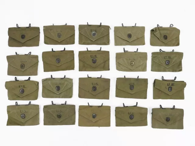 US Army First Aid Kit M-1942 Pouch KHAKI Verbandspäckchen Tasche Koppeltasche
