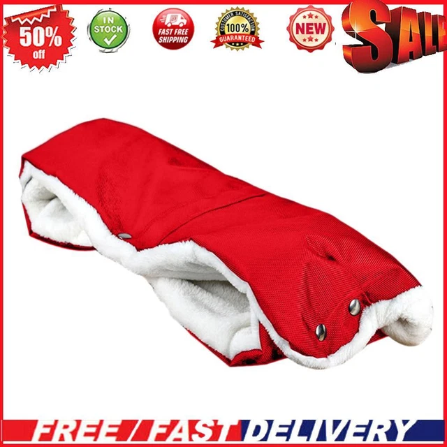 Stroller Warmer Gloves Pushchair Hand Muff Waterproof Pram Accessory Red-96898.0