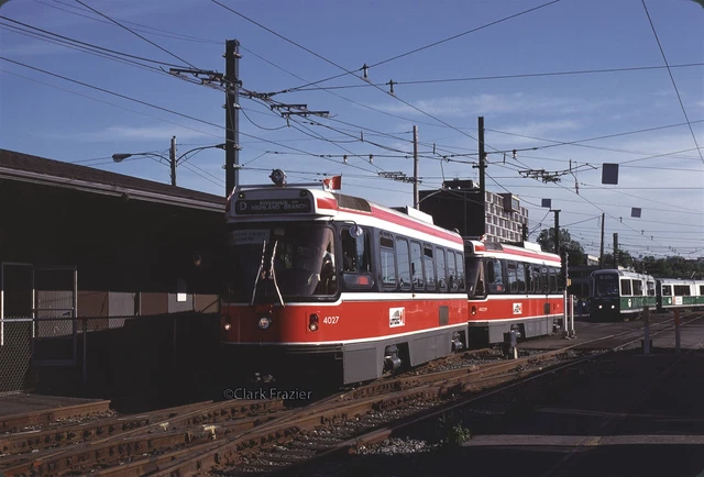 MBTA Toronto CLRV 4027 & 4029 at Riverside 1980 Original Kodachrome Slide