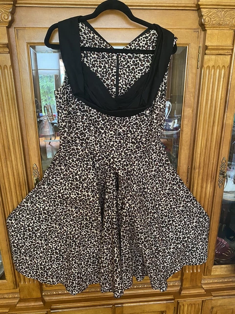 Lindy bop leopard print sales dress