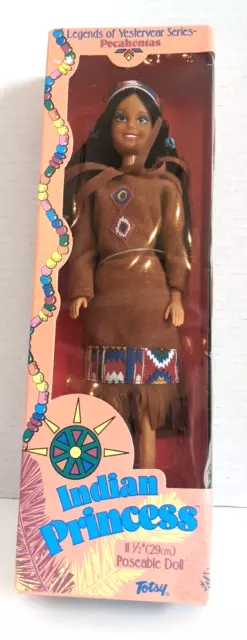 Vintage Totsy Pocahontas Indian Princes Doll Legends of Yesteryear Series 11.5"
