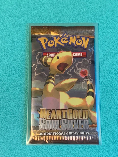 Pokemon Heart Gold Soul Silver Base Booster Pack - Ampharos Artwork  -New/Sealed