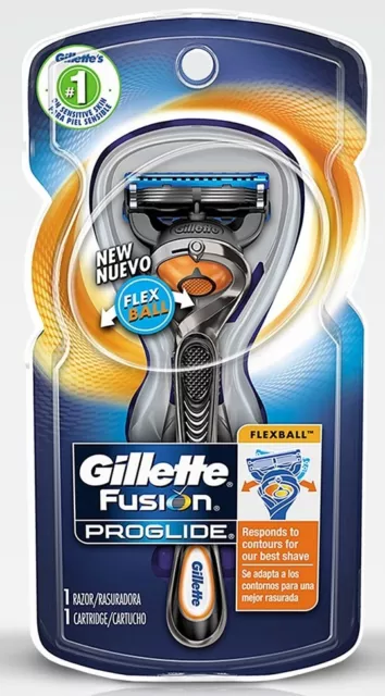 1x Gillette FUSION Flex ball Shaver 1 Razor Trimmer 1 Blade Cartridge Made Korea