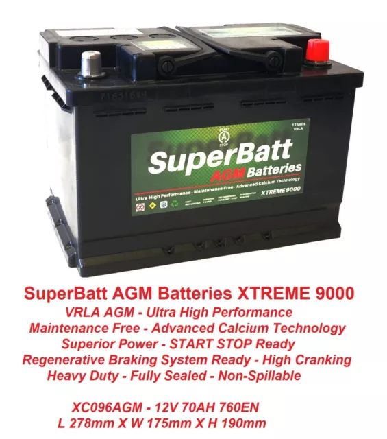 Sail AGM battery 12v 70Ah cycle battery starting for car Audi benz bmw  battery vehicle battery for Volkswagen AG Car - AliExpress