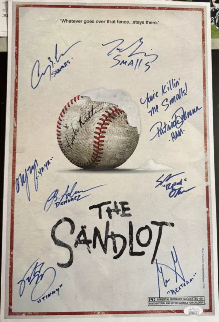 The Sandlot Movie Cast Signed by 8 11x14 custom Sandlot Photo Renna JSA/COA