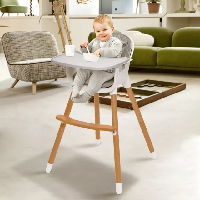 Dining chair Children's dining table and chair small fixed meal feeding children