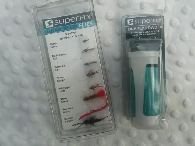 Superfly Grab N Go Nymph Fly Assortment 8pk dry powder lot