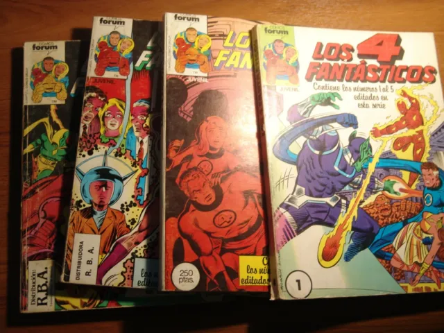 Los 4 Fantasticos de Marvel vol1 de Forum COMPLETA 134 comics y 2 extras