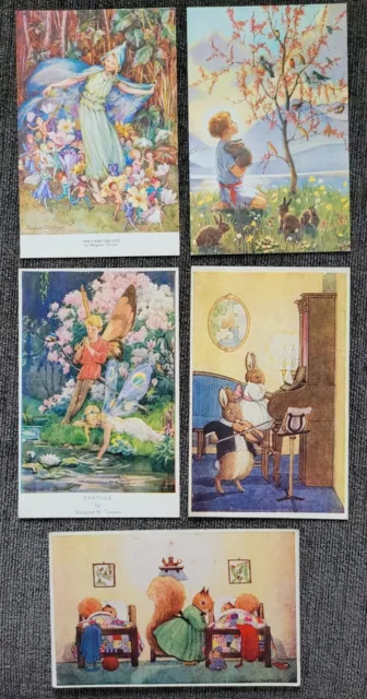 Vintage Artist Signed Margaret Tarrant Postcards