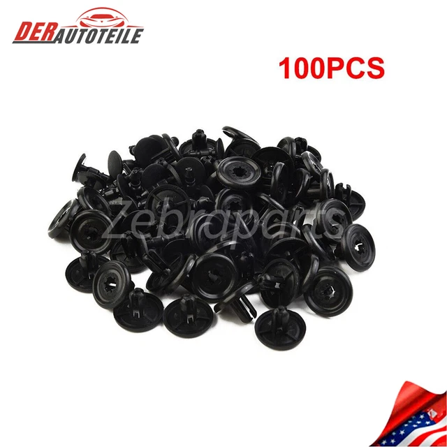 100 Pcs Engine Under Cover Push Type Retainer Clips For Toyota Lexus 90467-07201