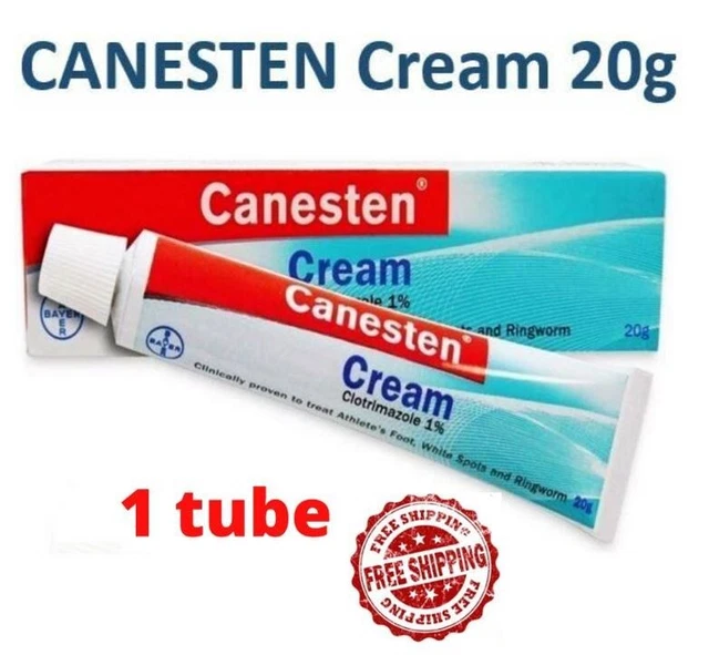1 X CANESTEN Cream 20G Antifungal Ringworm Infection (Free Shipping
