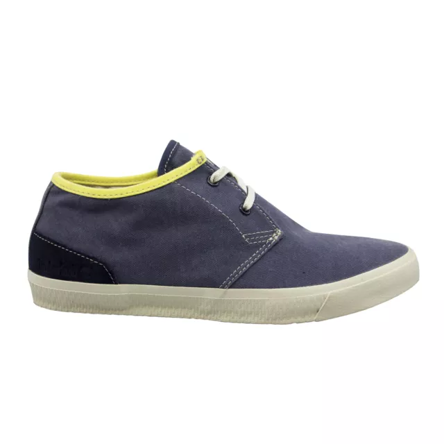 TIMBERLAND CAMP CANVAS 2 Eye Blue Canvas Lace Up Mens Chukka Shoes ...
