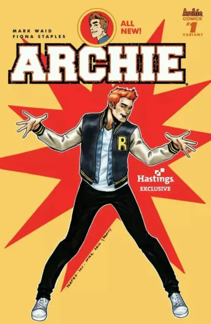 Archie #1 Nm🔥Rare Hastings Variant Cover Waid Staples Riverdale Betty Veronica