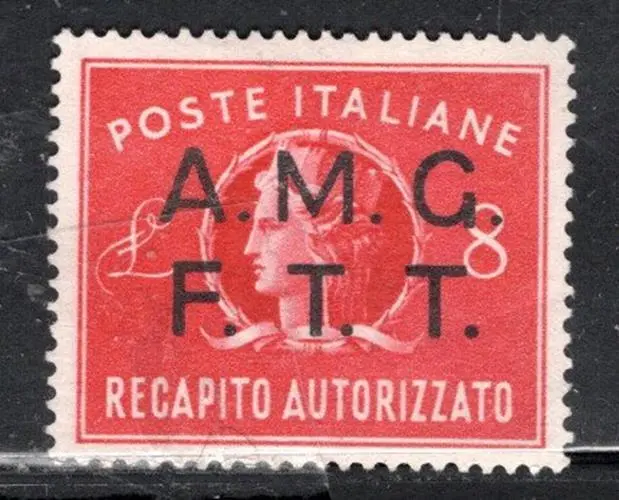 Italy Trieste Post Europe Overprint A.m.g. F.t.t. Stamp Mint Hinged Ng Lot 921Aj