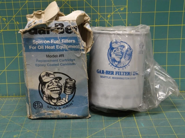 Gar-ber Commercial Spin-On Fuel Oil Filter Replacement Cartridge Model R