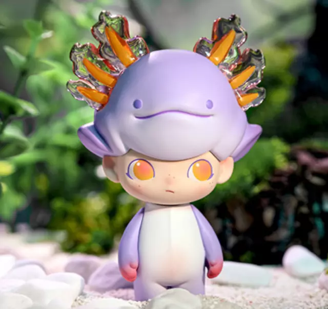 Cute Axolotl Toy, Articulated 3D Printed Desk Toy, Axolotl Fidget