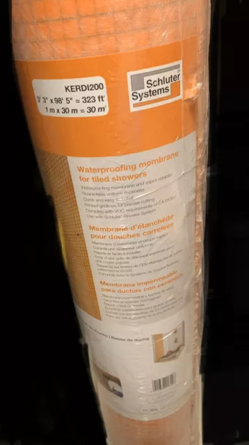 Kerdi Waterproof Membrane Schluter 323 sq ft *FULL ROLLS*