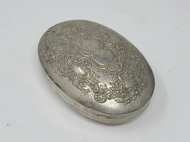 Vintage Towle Silverplate Trinket Jewelry Box Japan Silverplated Ornate