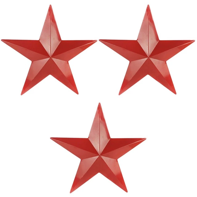 Outdoor Sign Outdoor Wall Sculptures Hanging Iron Five-pointed The Sign