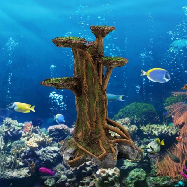 Fake Tree Tank DECORATION FISH TANK Landscape Fake Tree Ornaments Landscaping ...