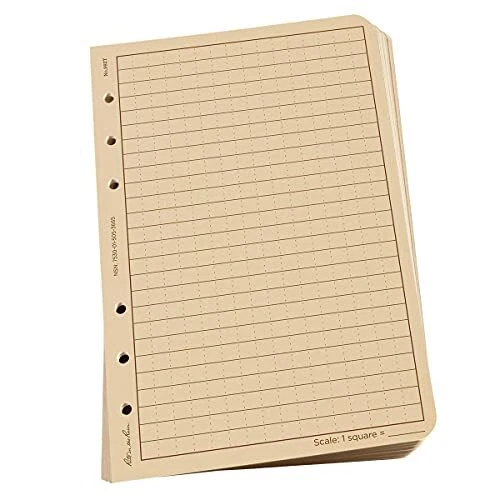 Rite In The Rain All-Weather Loose Leaf Paper 4 5/8" x 7" 32# Tan Universal P...