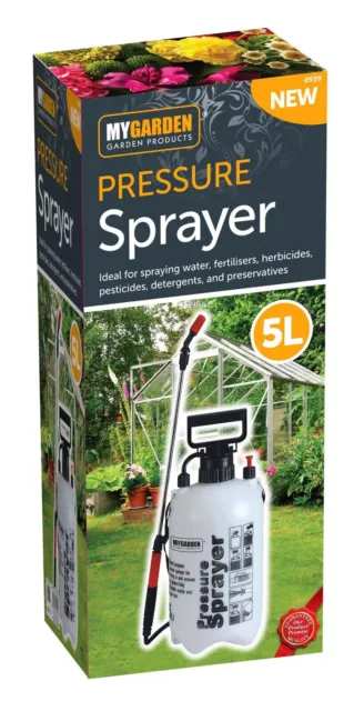 Garden Pressure Sprayer Bottle Fence Knapsack Chemical Weed Killer Pump 10/8/5L 2