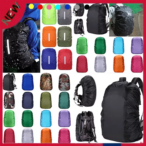 20L-80L Waterproof Backpack Cover Bag Camping Hiking Outdoor Rucksack Rain Dust