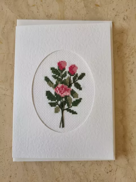 Handmade Cross Stitch Card