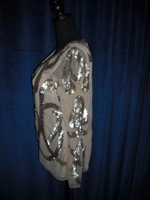 Angela Lansbury Owned and worn Silk Sequin Top from Hairstylist Sydney Guilaroff